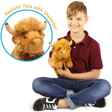 Load image into Gallery viewer, Henley The Highland Cow | 11 Inch Stuffed Animal Plush | By TigerHart Toys
