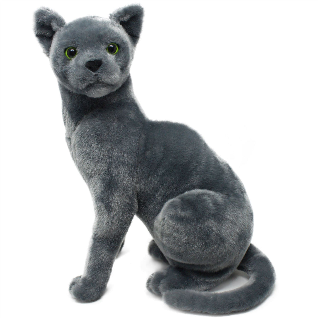 Rae The Russian Blue Cat | 13 Inch Stuffed Animal Plush | By TigerHart Toys