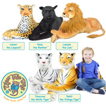 Load image into Gallery viewer, Lasodo The Lion | 39 Inch Stuffed Animal Plush | By TigerHart Toys
