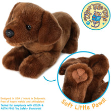 Load image into Gallery viewer, Cassie The Chocolate Lab | 17 Inch Stuffed Animal Plush | By TigerHart Toys
