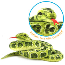 Load image into Gallery viewer, Gustavo The Green Anaconda | 100 Inch Stuffed Animal Plush | By TigerHart Toys
