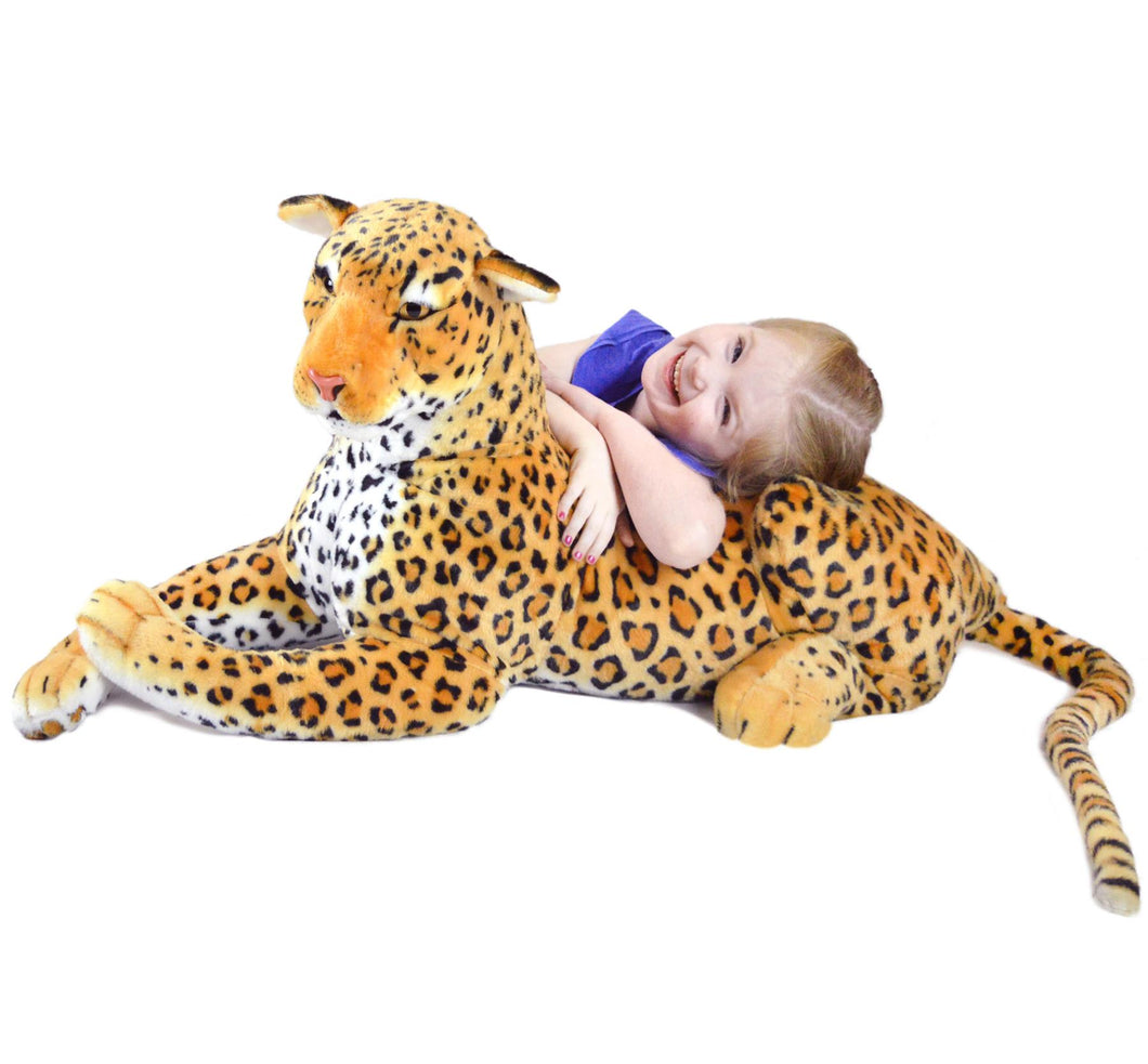 Lahari The Leopard | 42 Inch Stuffed Animal Plush | By TigerHart Toys