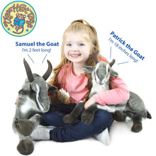 Load image into Gallery viewer, Samuel The Pygmy Goat | 27 Inch Stuffed Animal Plush | By TigerHart Toys
