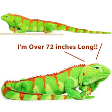 Load image into Gallery viewer, Ignacio The Iguana | 75 Inch Stuffed Animal Plush | By TigerHart Toys
