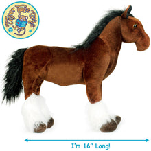 Load image into Gallery viewer, Charmaine The Shire Horse | 18 Inch Stuffed Animal Plush | By TigerHart Toys
