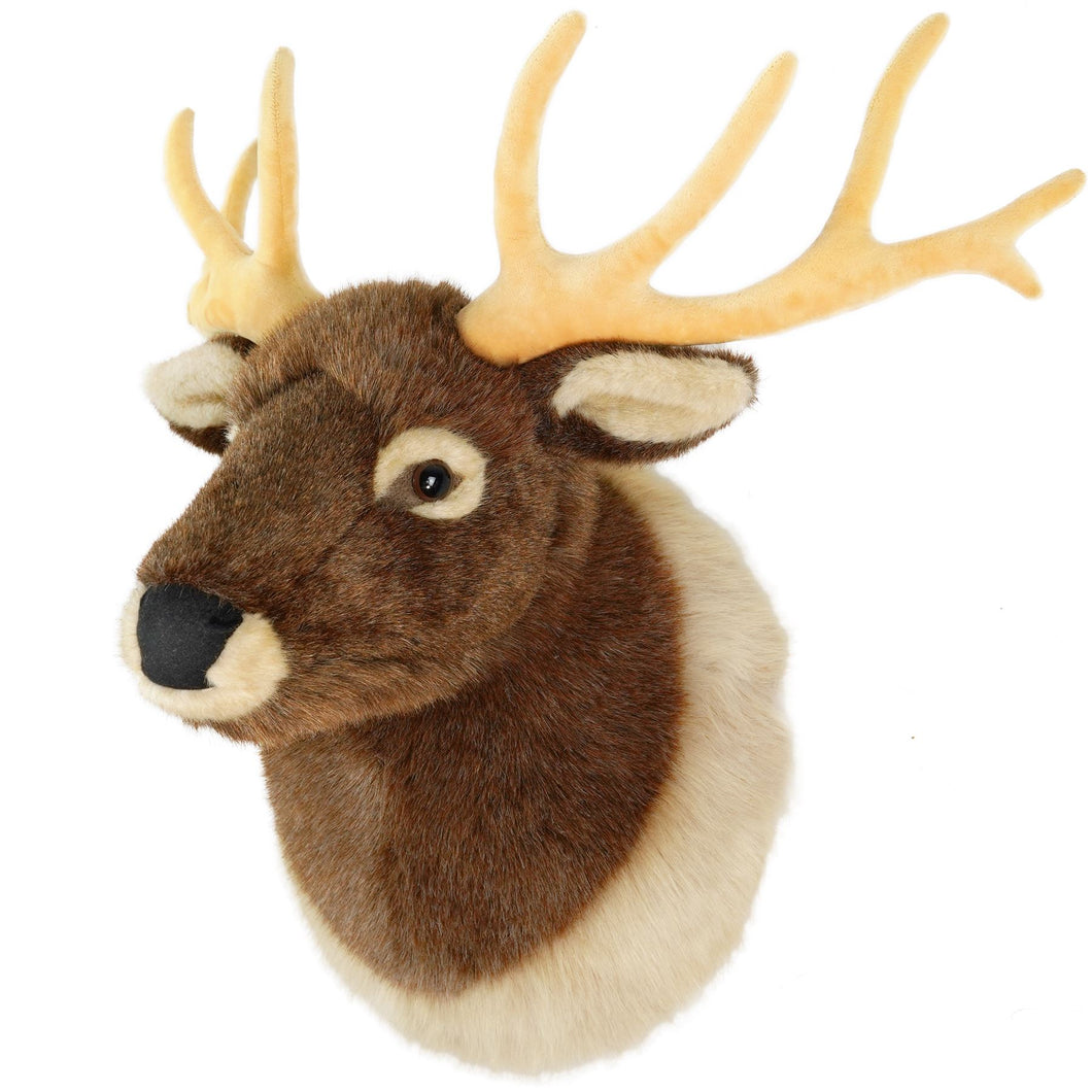 Evander The Elk Head | 25 Inch Stuffed Animal Plush | By TigerHart Toys