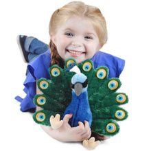 Load image into Gallery viewer, Pakhi The Peacock | 11 Inch Stuffed Animal Plush | By TigerHart Toys

