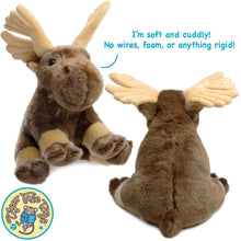 Load image into Gallery viewer, Martin The Moose | 11 Inch Stuffed Animal Plush | By TigerHart Toys
