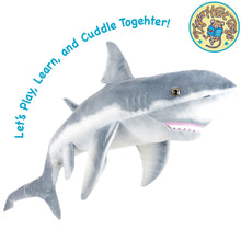 Load image into Gallery viewer, Kiki The Great White Shark | 52 Inch Stuffed Animal Plush | By TigerHart Toys
