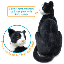Load image into Gallery viewer, Tate The Tuxedo Cat | 14 Inch Stuffed Animal Plush | By TigerHart Toys
