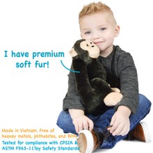 Load image into Gallery viewer, Chance The Chimpanzee | 15 Inch Stuffed Animal Plush | By TigerHart Toys
