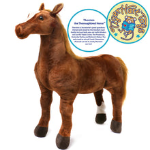 Load image into Gallery viewer, Thorsten The Thoroughbred Horse | 36 Inch Stuffed Animal Plush | By TigerHart Toys
