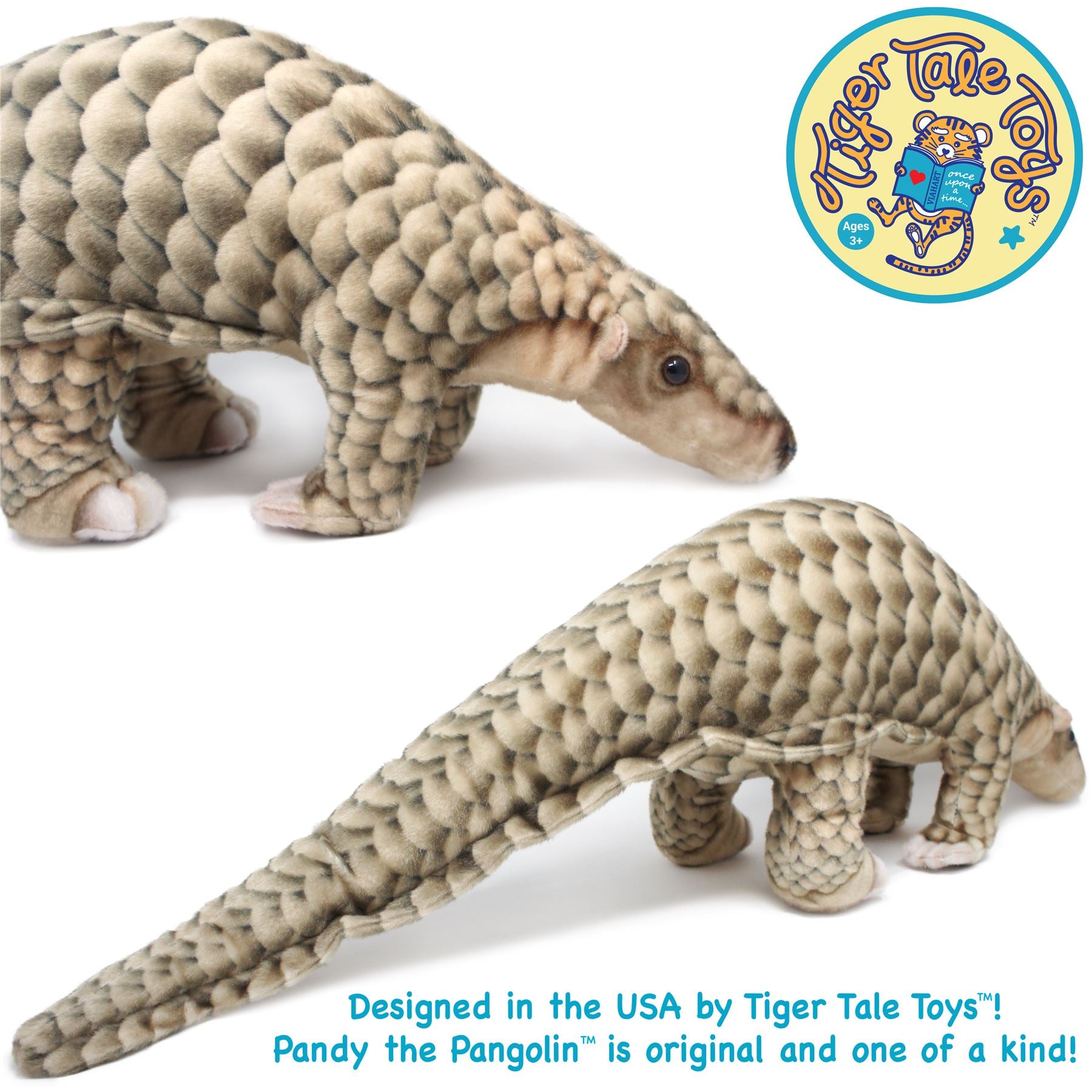 Pandy The Pangolin 30 Inch Stuffed Animal Plush By TigerHart Toys