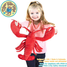 Load image into Gallery viewer, Lenora The Lobster | 13 Inch Stuffed Animal Plush | By TigerHart Toys
