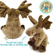 Load image into Gallery viewer, Martin The Moose | 9 Inch Stuffed Animal Plush | By TigerHart Toys
