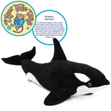 Load image into Gallery viewer, Octavius The Orca Blackfish | 28 Inch Stuffed Animal Plush | By TigerHart Toys
