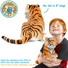 Load image into Gallery viewer, Arrow The Tiger - Squeeze Me! | 17 Inch Stuffed Animal Plush | By TigerHart Toys
