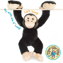 Load image into Gallery viewer, Chance The Chimpanzee | 15 Inch Stuffed Animal Plush | By TigerHart Toys
